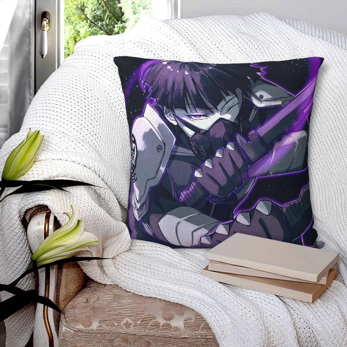 Game Kaiju No. 8 The Anime Square Pillowcase Cushion Cover Pillow Case Throw Pillow Cover for Home Sofa Living Room