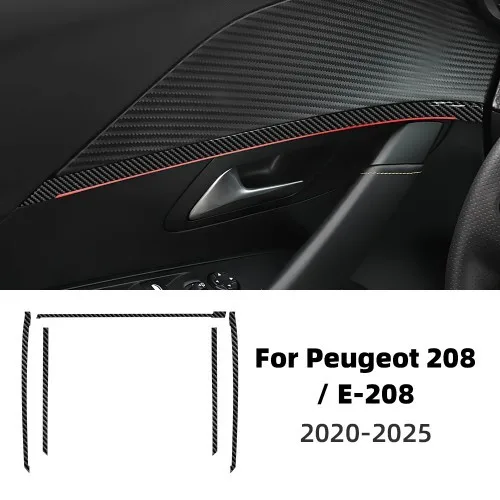 Car Interior TPU Protector Anti-scratch Film For Peugeot 208 20-25 Auto Protective repaint Anti-tear Stickers Accessories