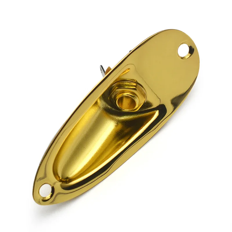 Jack-Platten-Ersatz für Strat Stratocaster E-Gitarre, 6,35 mm, 1/4 Zoll, Bootsform, Audio-Anschluss, Buchsenplatte – Detail 5