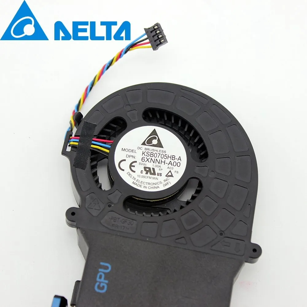 1pcs KSB0705HB-A GPU FAN 5V DC 1A 0XH2YX XH2YX 06XNNH 6XNNH