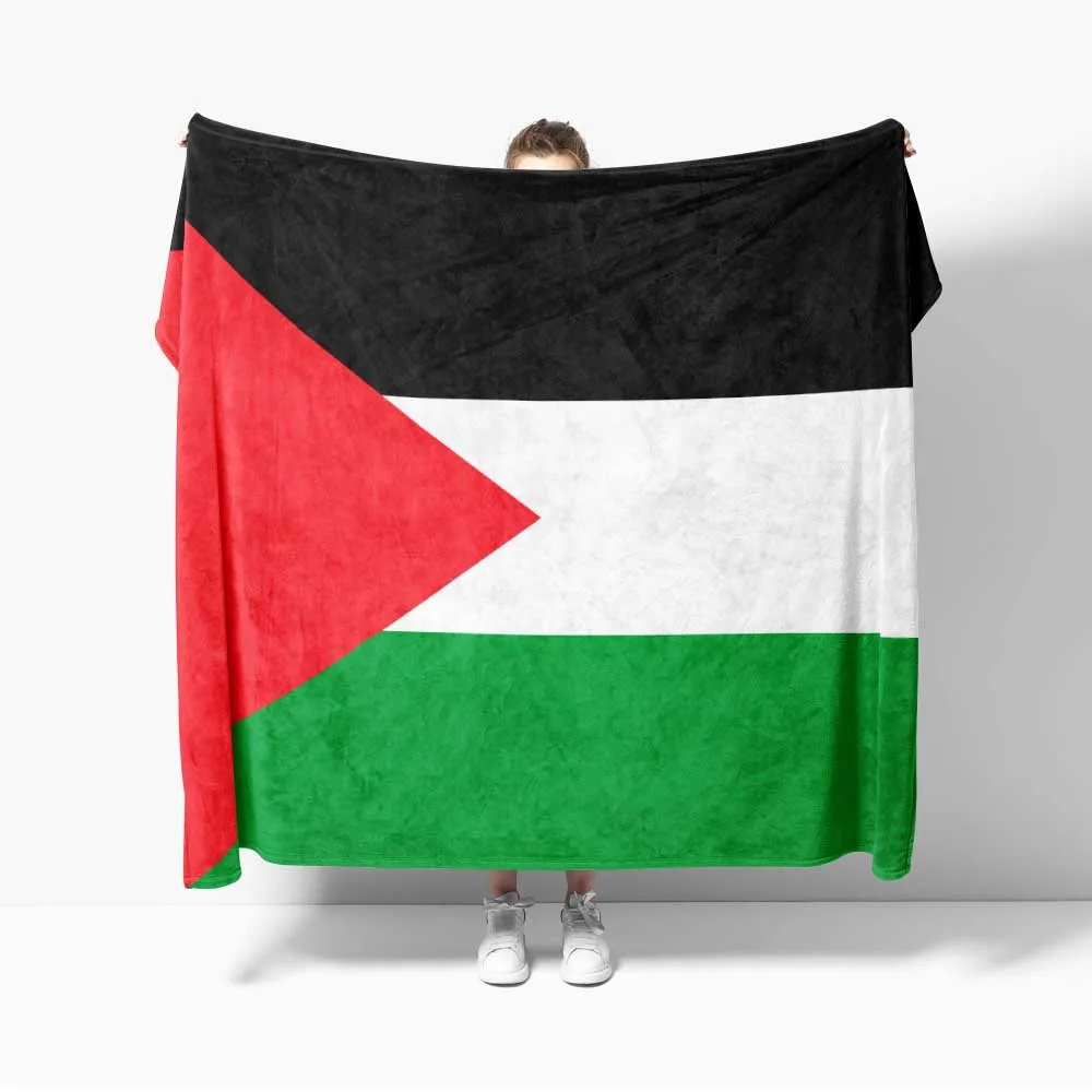 Palestine emblem Flannel Palestine PS Flag Blanket Cozy Soft Lightweight Warm 30x40inch 40x50inch for Couch Sofa Bed