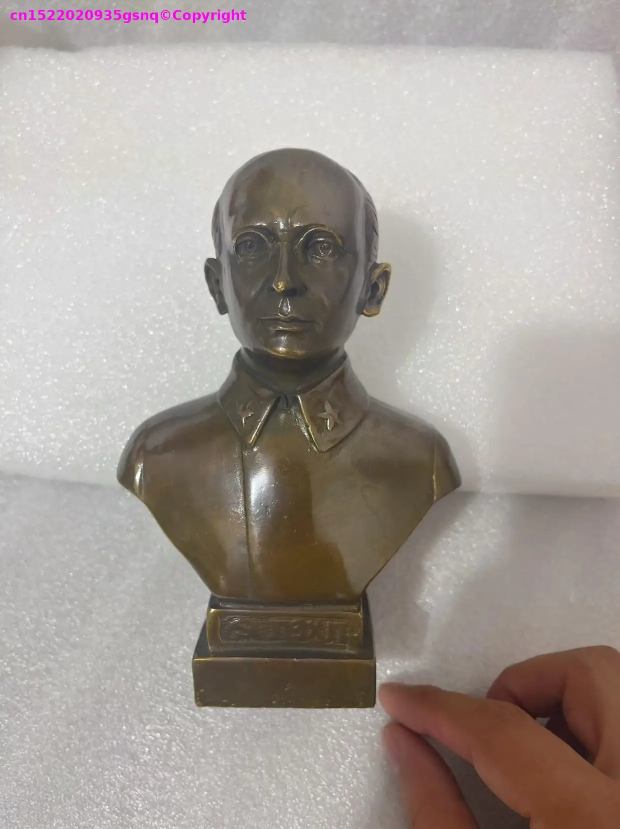 Collection Vintage Bronze sculpture Soviet Founding figure Kliment Yevremovich Voroshilov World War II Revolutionist statue