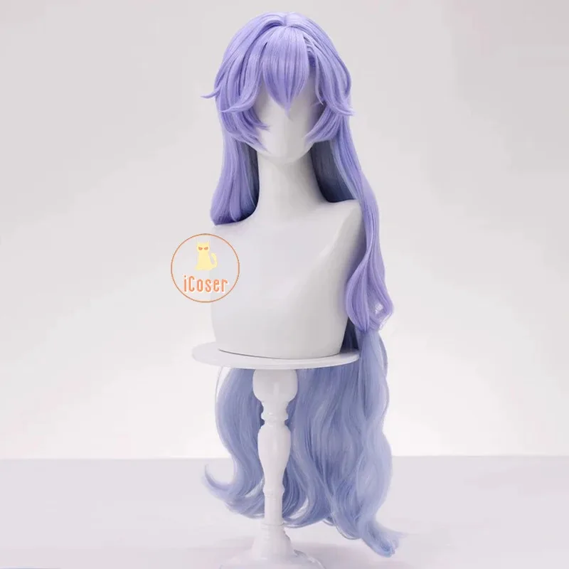 

aaa12 3Wuthering Waves Cantarella Cosplay Wig Blue Purple Long Hair Rinascita Fisalia Family Halloween Party for Women Girls Car