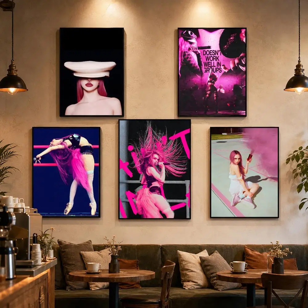 Adela Jergova Poster Self-adhesive Art Waterproof Paper Sticker Coffee House Bar Dorm Room Wall Decor