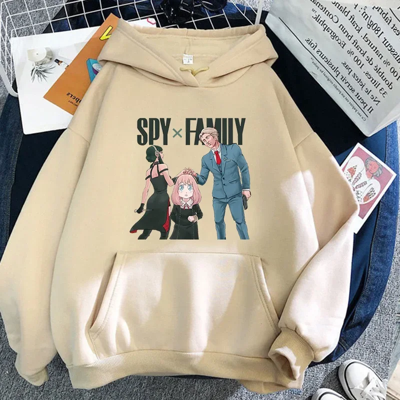 Spy X Family Anime Printed Fashion Hoodie Urban Street Clothing Simple Creative Loose Youth Popular Leisure Sports Women