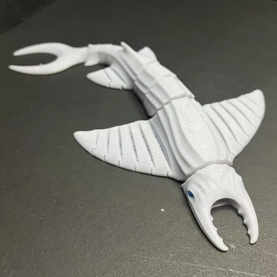 3D Printed Giant Claw Ray Vs Giant Hammer Titan Beast Joint Mobile Model Deep Sea  Feeder Toy Collectible Action Figure