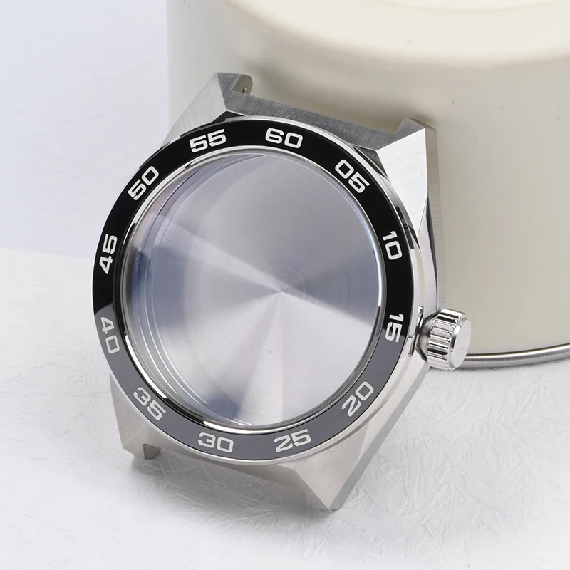 Cassa dell'orologio 3 in punto acciaio 43mm C3 Lume Cassa dell'orologio subacqueo Vetro zaffiro adatto per Seiko per NH35/NH36 Movimento automatico Orologio mod