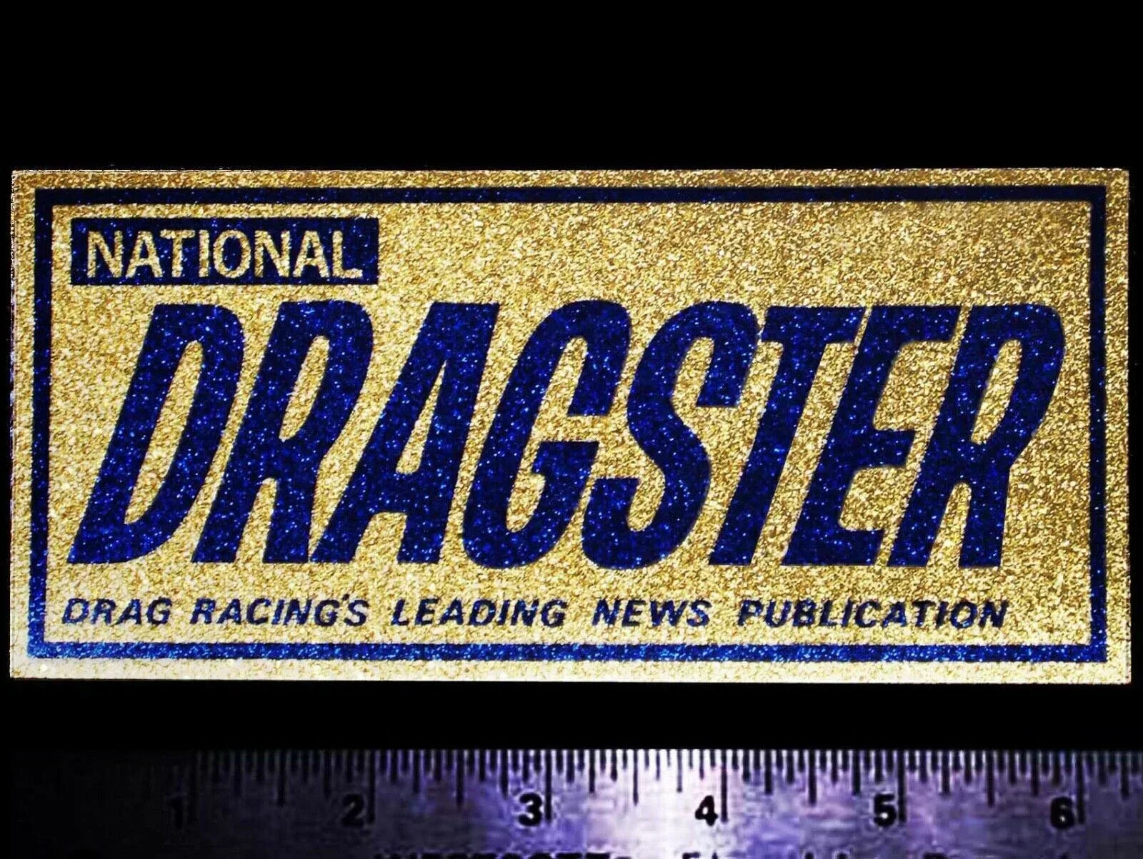 For x2 NHRA National Dragster - Original Vintage 1960s 70s Racing Decal/Sticker A