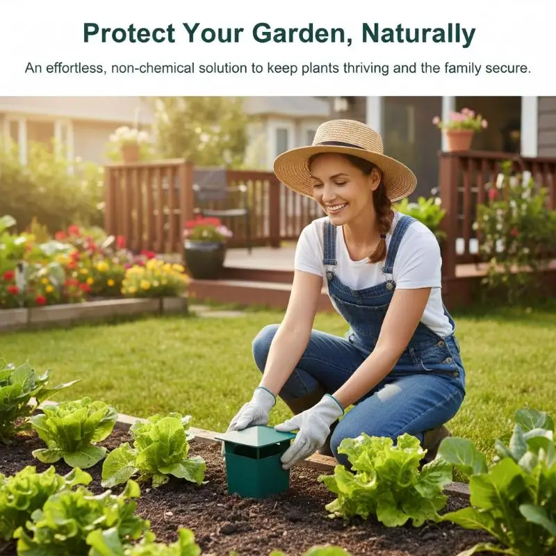 Eco Friendly Garden Snail and Slug Trap Durable Plastic No  Reusable for Home Garden Patio Vegetable Growing Use