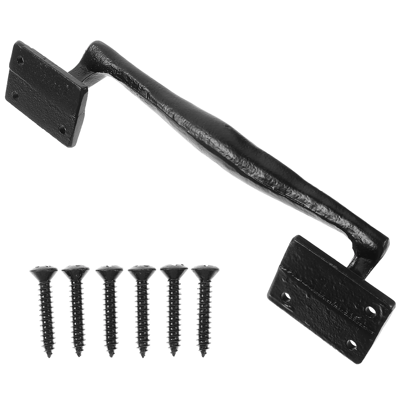 

Vintage Cast Iron Door Handle Metal Barn Gate Pull Sliding Simple Design Practical Gift Home Decor Door Handle