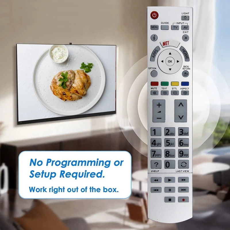N2QAYB001012 Replace Remote For Panasonic TV TX-40CX800 TX-40CXW804 TX-50CX800 TX-50CXW804 TX-55CX800 TX-55CXW804