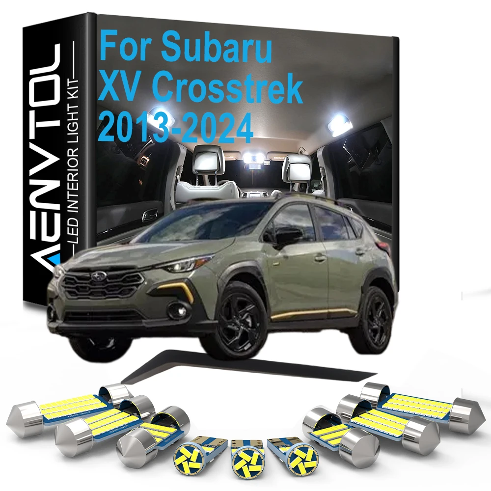 LED Interior Light License Plate Lamp  Kit For Subaru XV Crosstrek 2013- 2017 2018 2019 2020 2021 2022 2023 Accessories