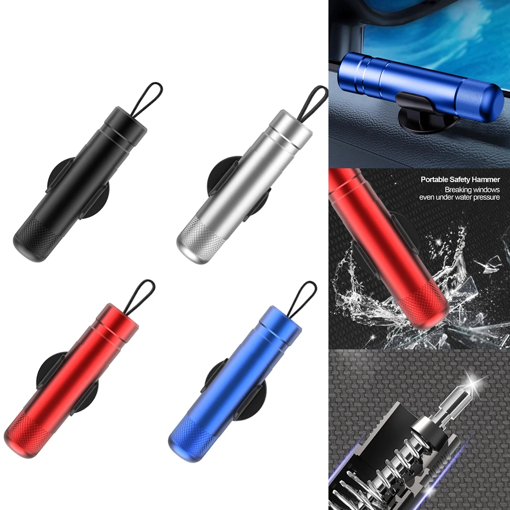 

Car Safety Hammer Car Window Breaker Emergency Hammer Seat Belt Cutter Car Tool Life-Saving Escape Hammer Aluminum Alloy