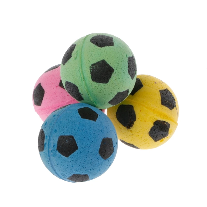 D0JA 20PCS Non-Noise EVA Ball Soft Foam Soccer Play Balls for cat Scratching Toy