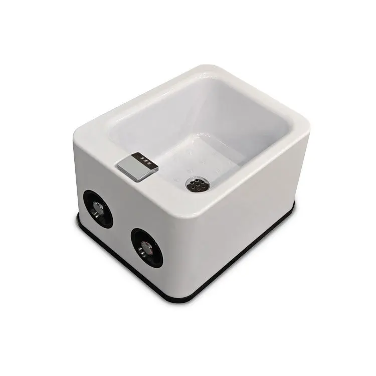 Foshan foot bath, adjustable hot and cold water bath, ABS material, drop-resistant and removable therapy shop