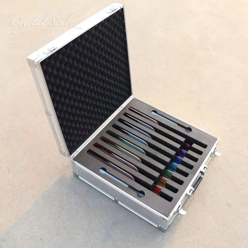 

Набор камертонов Crystal Soul из 8 предметов | Духовный музыкальный инструмент из кварцевой чакры 16 мм