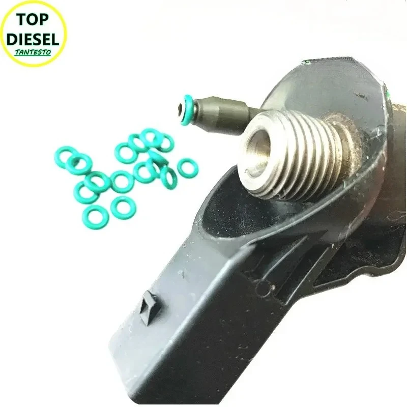 12PCS Piezo Injector Solenoid Valve Seal Rubber Rings Washer Repair Kits for Simens for Bosch