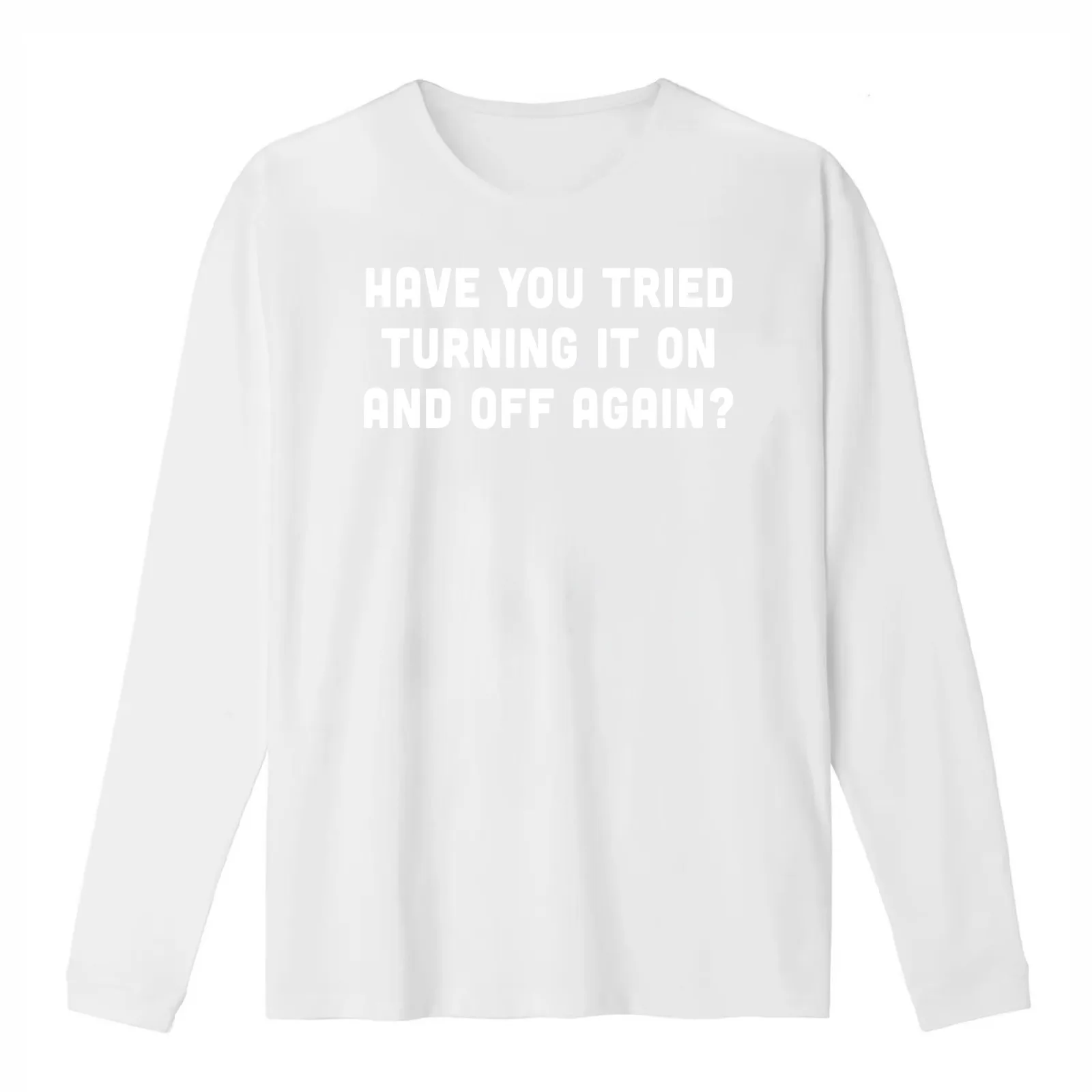 Have You Tried Turning It On and Off Again T-Shirt Summer Casual Cotton Tee Oversized Streetwear Tops Vintage Graphic Print