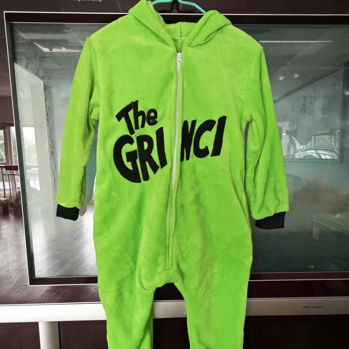 Anime Adult The Grinci Cosplay Halloween Costumes Green Haired Monster Onesies Nightgown Xmas Carnival Funny Pajamas Kigurumi