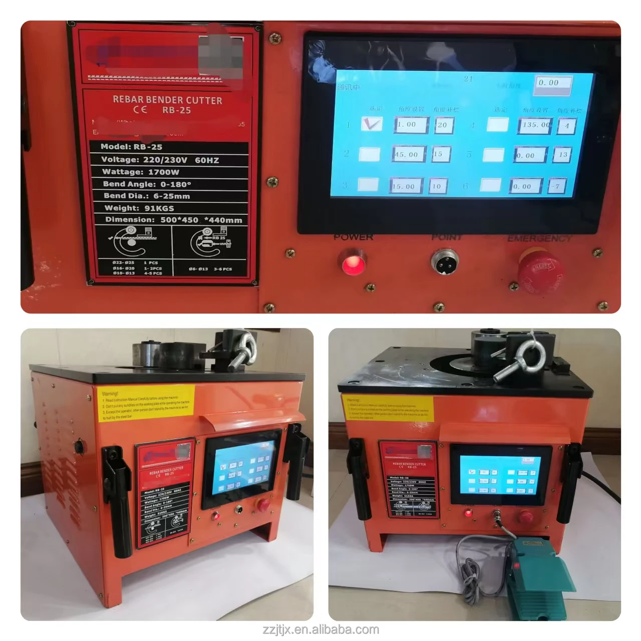 RB25 RB32 110V 220V Portable Rebar Bending Machine Lightweight Steel Bar Bender&Cutter