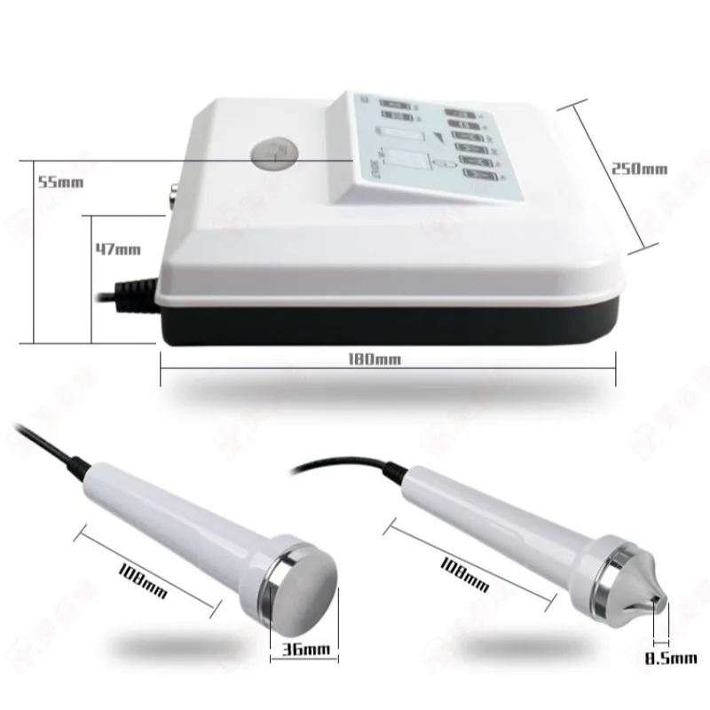 High Frequency 2 in 1 Ultrasonic Facial Massager HUAS H3232 Firming Anti-aging Wrinkle Removal Beauty Salon Skin Care Machine