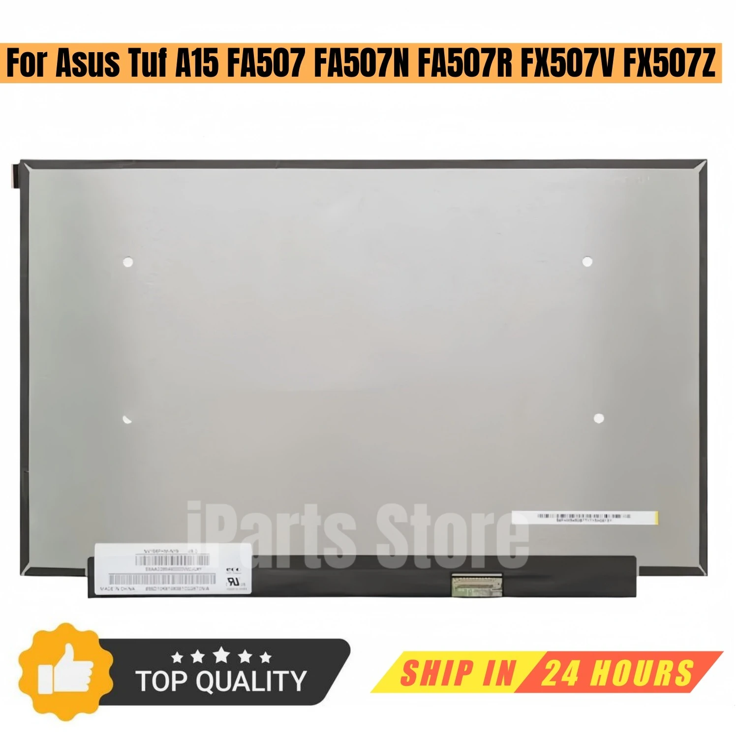 iParts Replacement New Display for Asus Tuf A15 FA507 FA507N FA507R FX507V FX507Z FHD 144Hz 40 Pins IPS LCD Screen Panel OEM