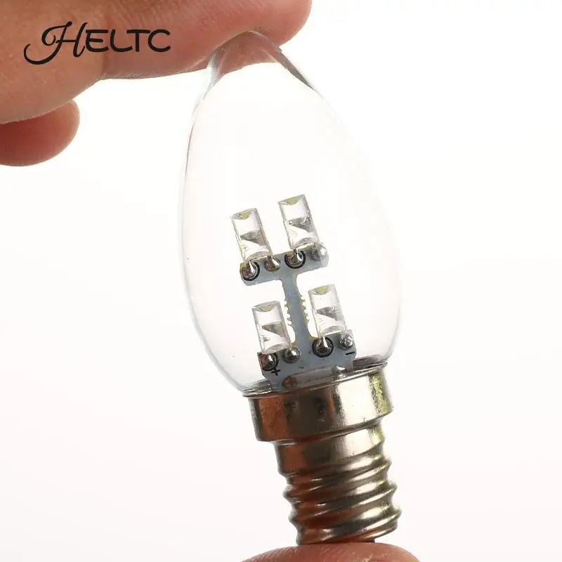 E12 LED candelabri lampadina 4LED lampada a candela equivalente lampadario luce calda/fredda bianca lampada per luci domestiche