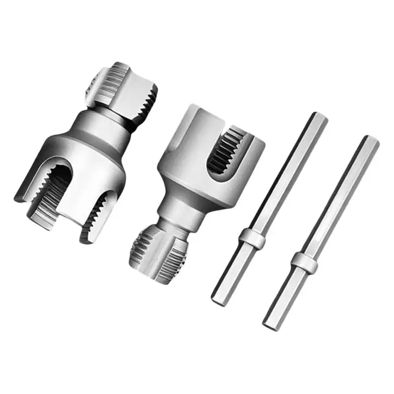 Outer Integrated Wire Cutter Pipe Thread Tool Electric Drill 4/6 Points Water PipeNew Pipe Thread Cutting Tool Water Pipe Inner