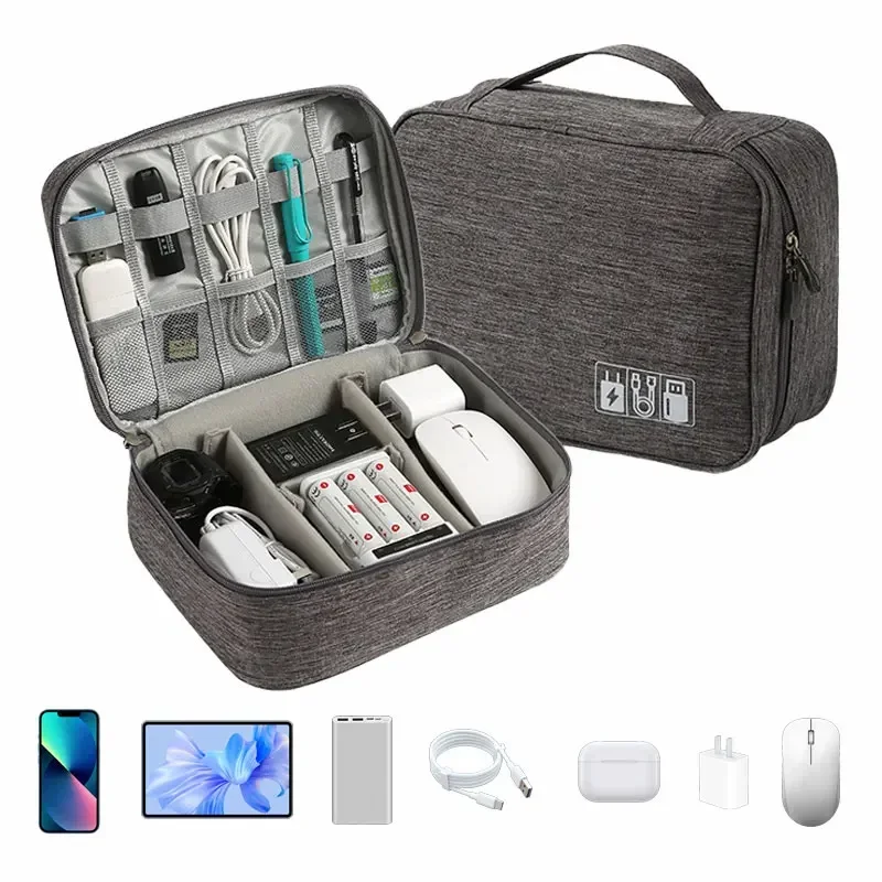 Digital Storage Bag Portable USB Gadget Waterproof Cable Organizer Pouch Electronics Devices Accessories Digitals Pack Supplies