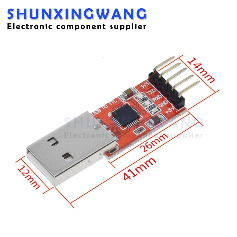 CP2102 module USB to TTL serial UART STC download cable PL2303 Super Brush line upgrade