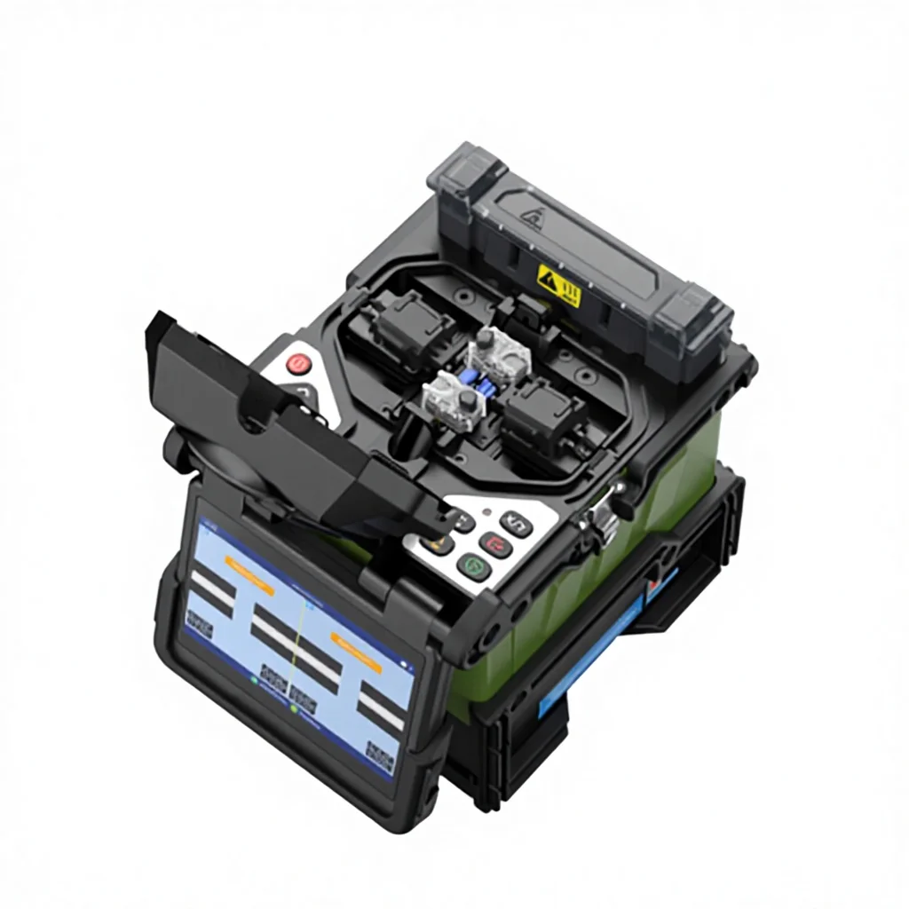Fiber Fusion Splicer Three-in-one Fixture Trunk Optical Fiber Fusion Splicer 6S Fast Splicing 8-16 Mm Cutting Length