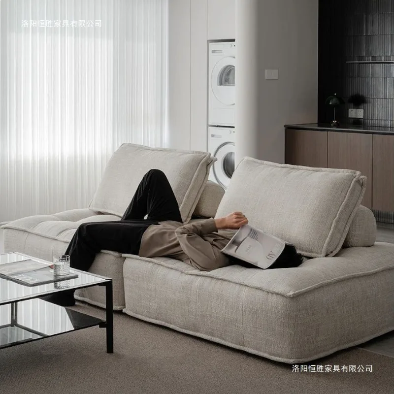 Lazy sofa tofu sofa square combination apartment small apartment Italian simple leisure single bedroom Internet celebrity style