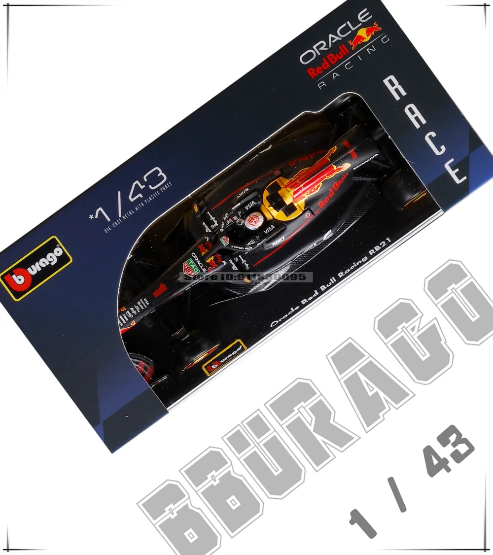 Bburago 1:43 2025 F1 Red Bull RB21 # 1 Verstappen # 22 Yuki Tsunoda SF25 W16 MCL39 A525 Legierungsauto Druckguss-Modell Spielzeug Sammlerstück – Detail 1