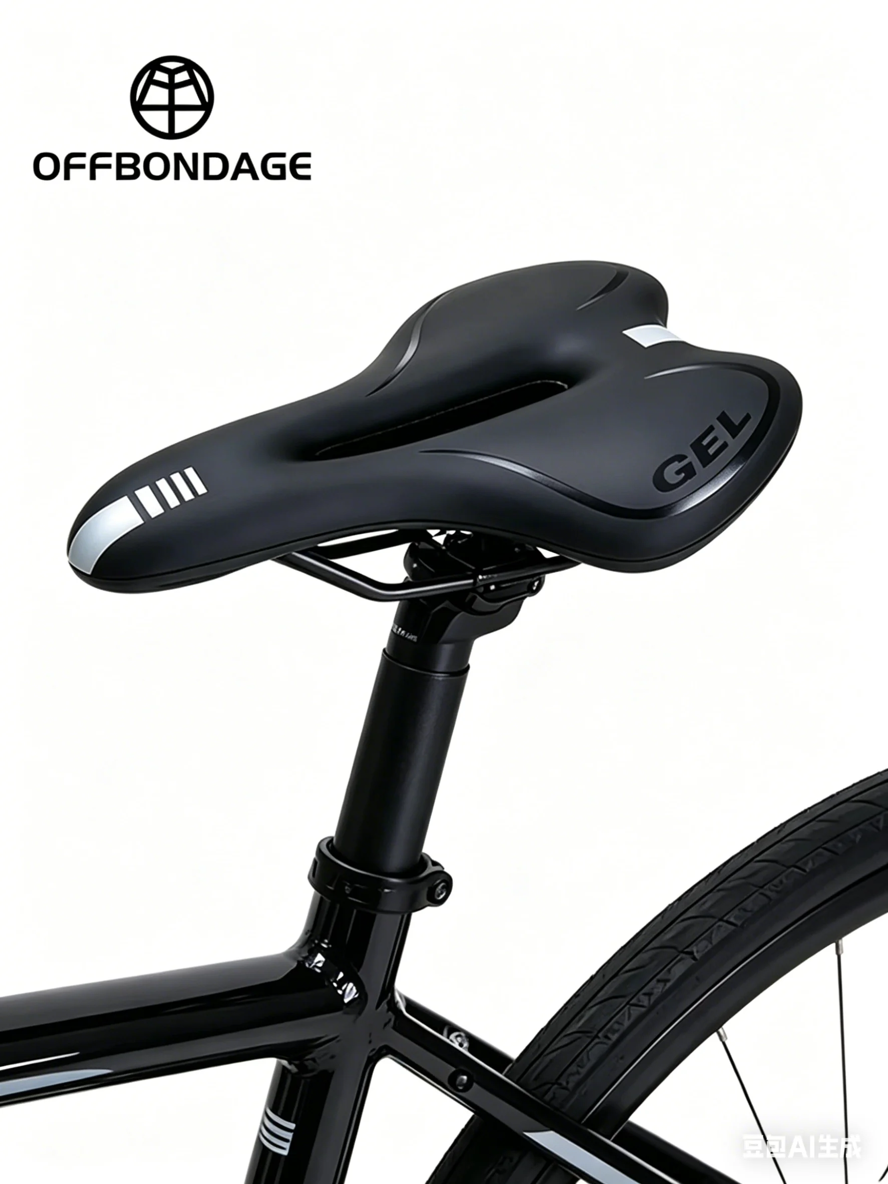 AliExpress OFFBONDAGE Bike Saddle Silicone Cushion MTB Cycling Seat PU Leather Surface Silica Filled Gel TimeTrial Comfortable Shockproof Bicycle Part
