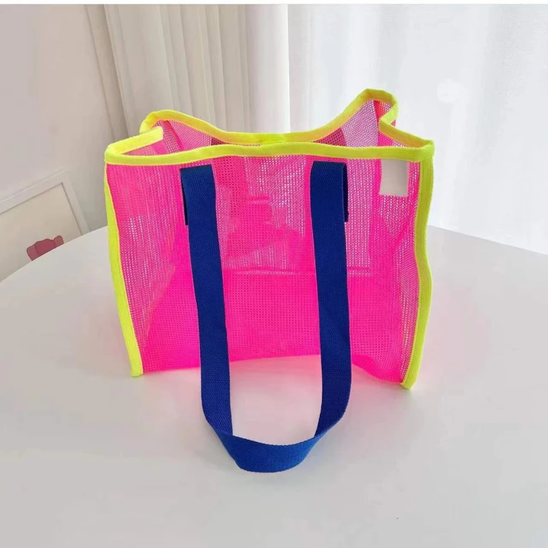 Beach Bags Mesh Large Capacity Handbag Swimming Bath Bag Toy Storage Bag Kid Bag Kids Backpack Handbag Mochila Infantil Menina