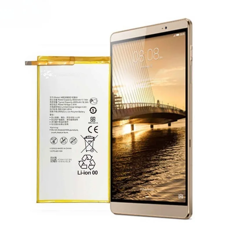 Fotografia 6: Bateria de Substituição de Alta Qualidade HB3080G1EBC para Tablets Huawei T3 Tab/T3 10 Polegadas/T2 Tab 8 Polegadas/T1 10 Polegadas com Ferramentas