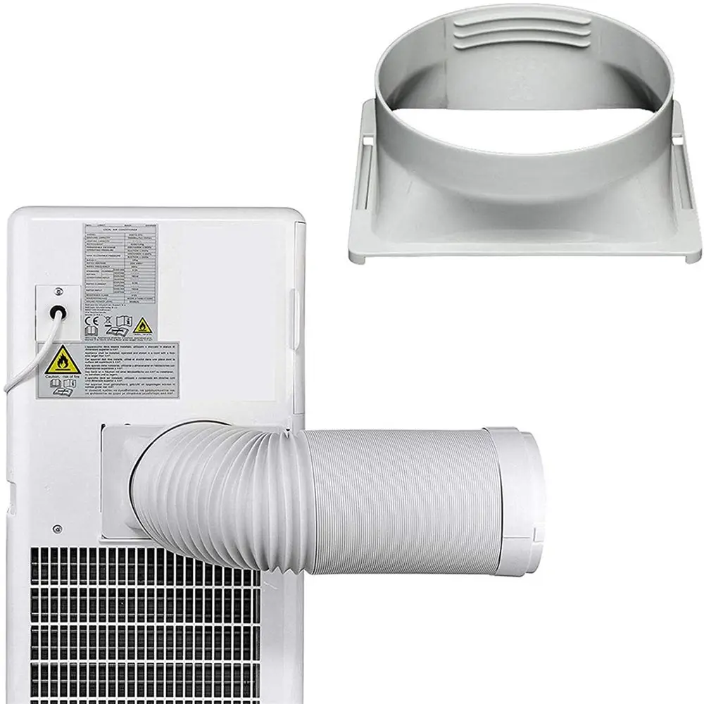 15cm Round/Square Shaped Portable Exhaust Pipe Interface Exhaust Duct Hose Tube Connector Adaptor For Mobile Air Conditioner