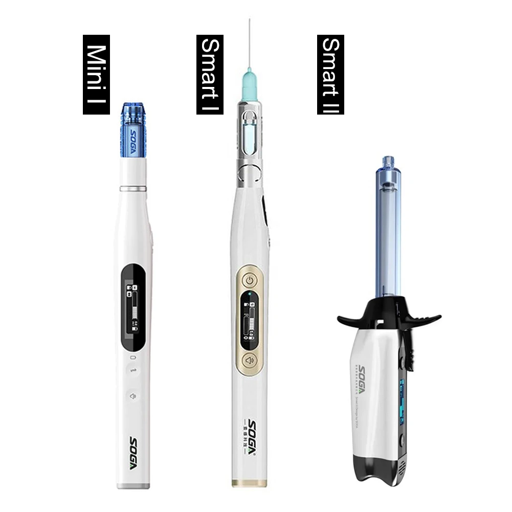 Dental Digital Anesthesia Injector SOGA Mini Smart I II Oral Local Anesthetic Syringe Painless Pen LCD Display Booster Device