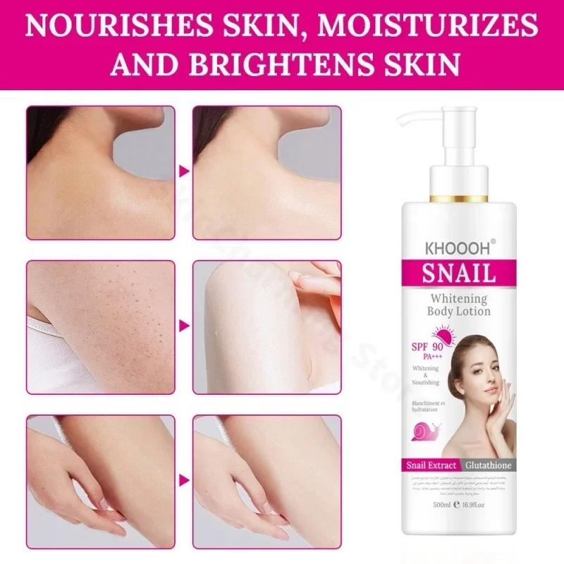 Snail Body Lotion Moisturizing Dedryness Moisturizing Fragrance Body Lotion