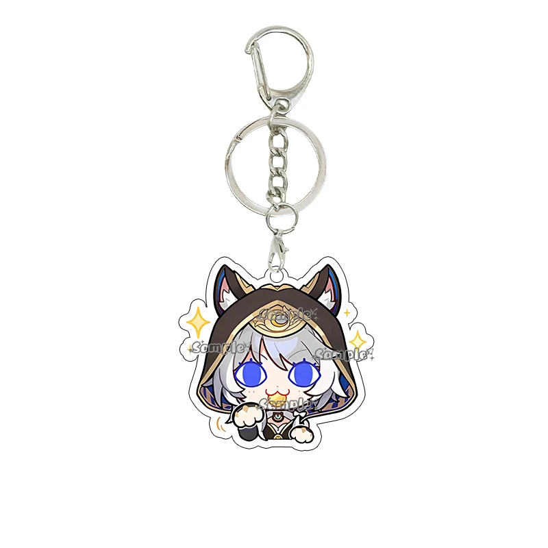 Acrylic Honkai: Star Rail Luka Hook Kafka Q Version Expression Keychain Pendant Cartoon Cute Peripheral Key Ring Ornaments Gifts view 4