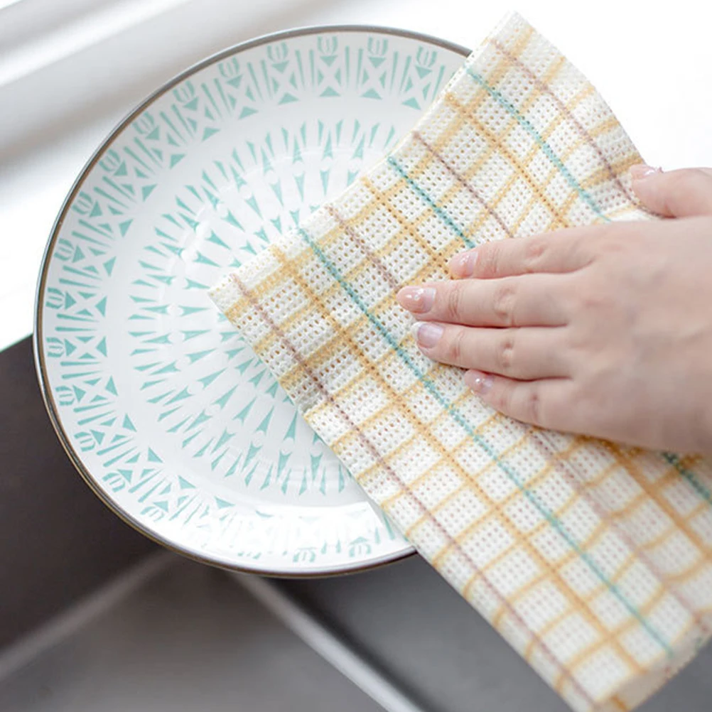 

Non Woven Kitchen Cleaning Cloth Dish Cloths Tea Towels Paper Disposable High Grade Absorption Detergency Clean Utensils