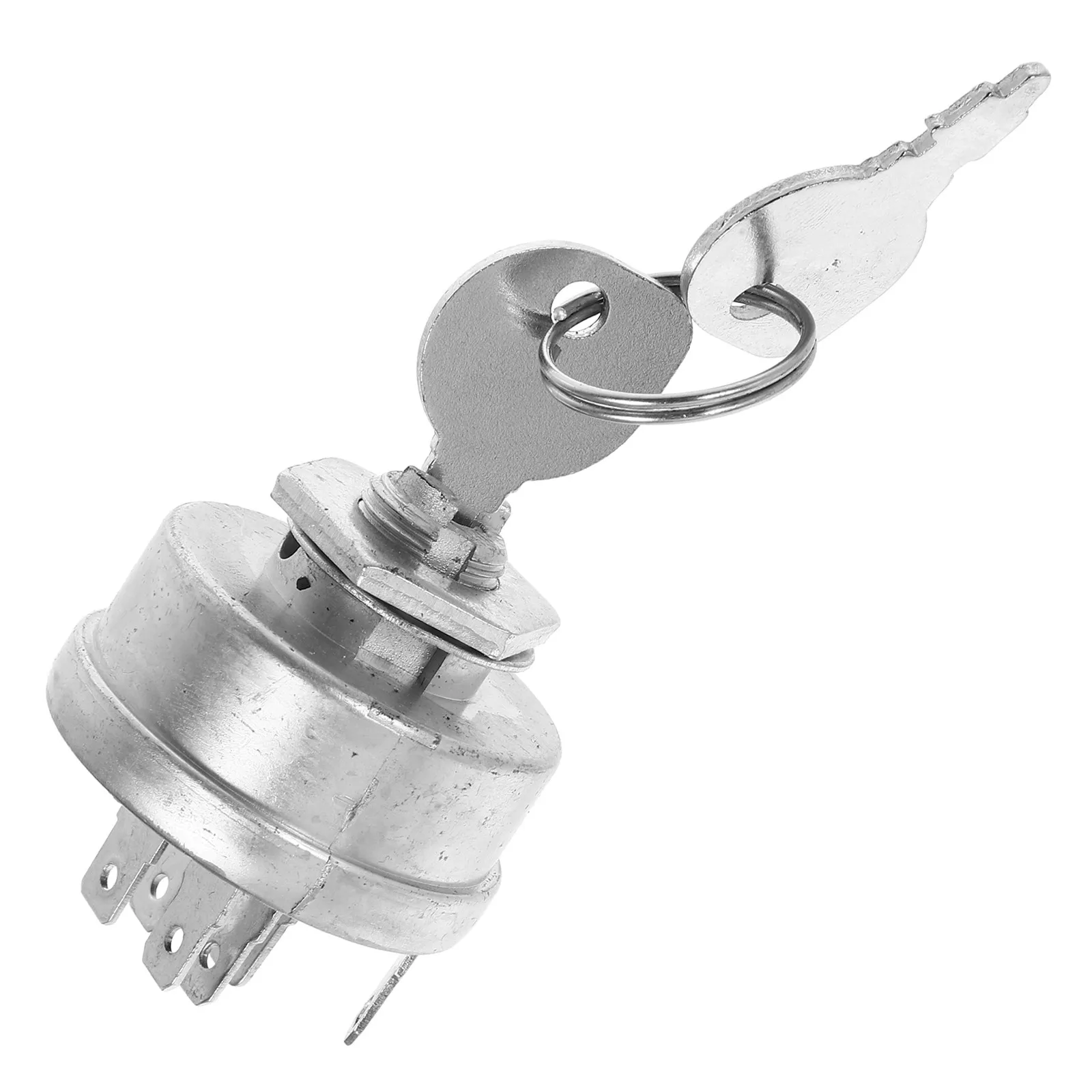 Ignition Switch for Tractor Kit Replment Silver Panel Button Automotive Replacement Lock Cylinders