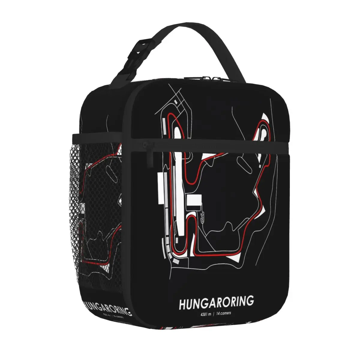 Hot Sale HUNGARORING - HUNGARY TRACK MAP Foldable Design Shoulder Lunch Bag Office Picnic Break Snack Bag