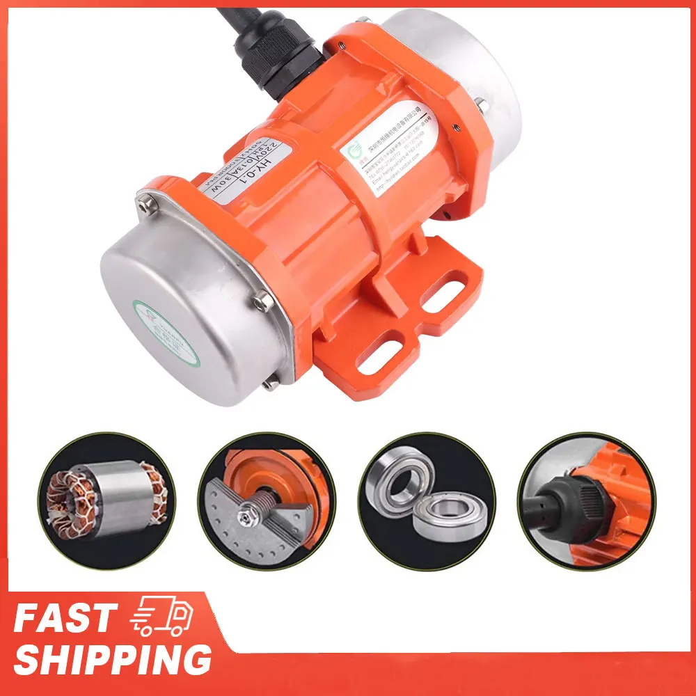 Vibration Motor Single Phase IP66 Waterproof Asynchronous Aliminium Alloy Case 220V 3000RPM