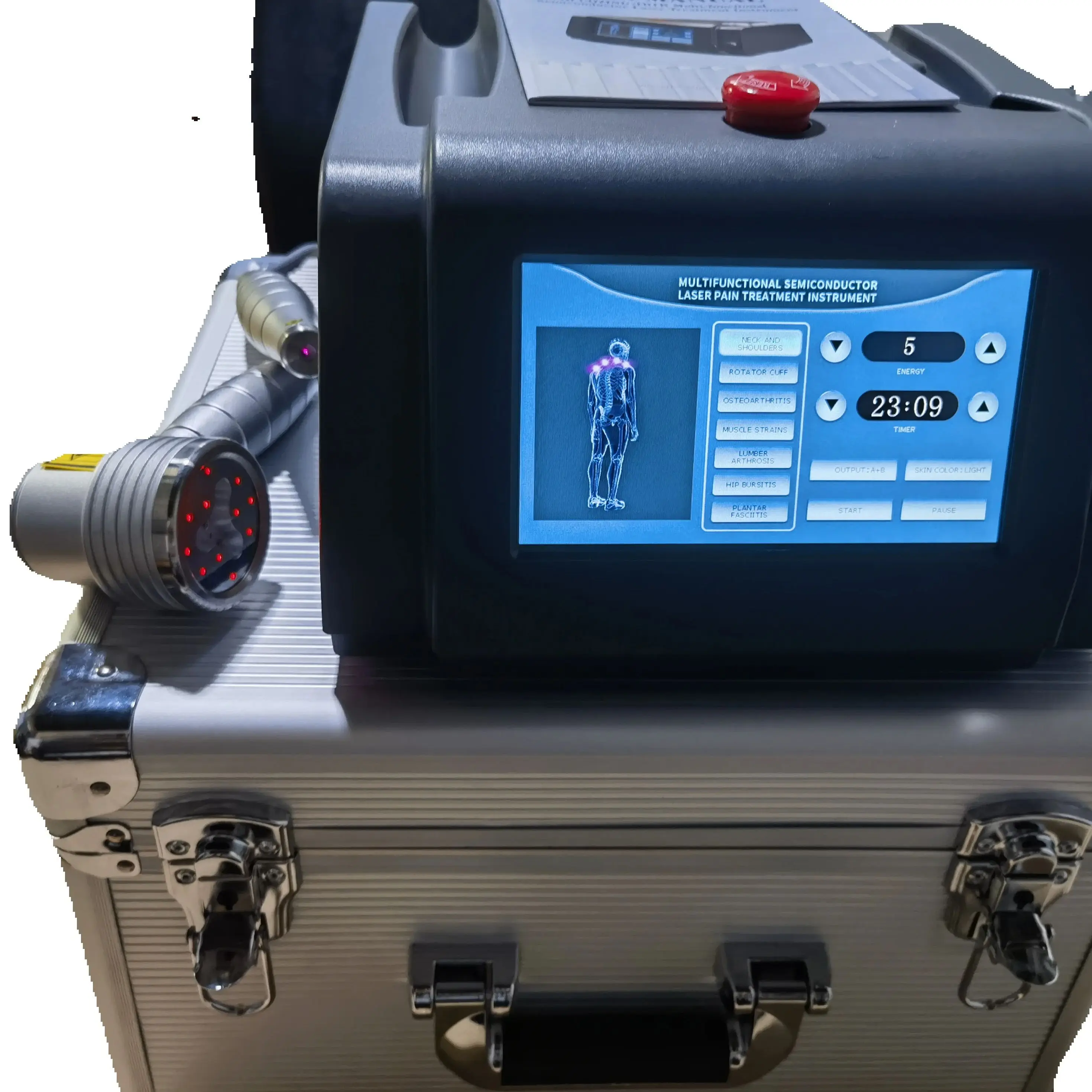 

Усовершенствованный лазерный зонд 16 в 1, система терапии класса IV 5 Вт для лечения боли в суставах, невропатии и ремонта тканей