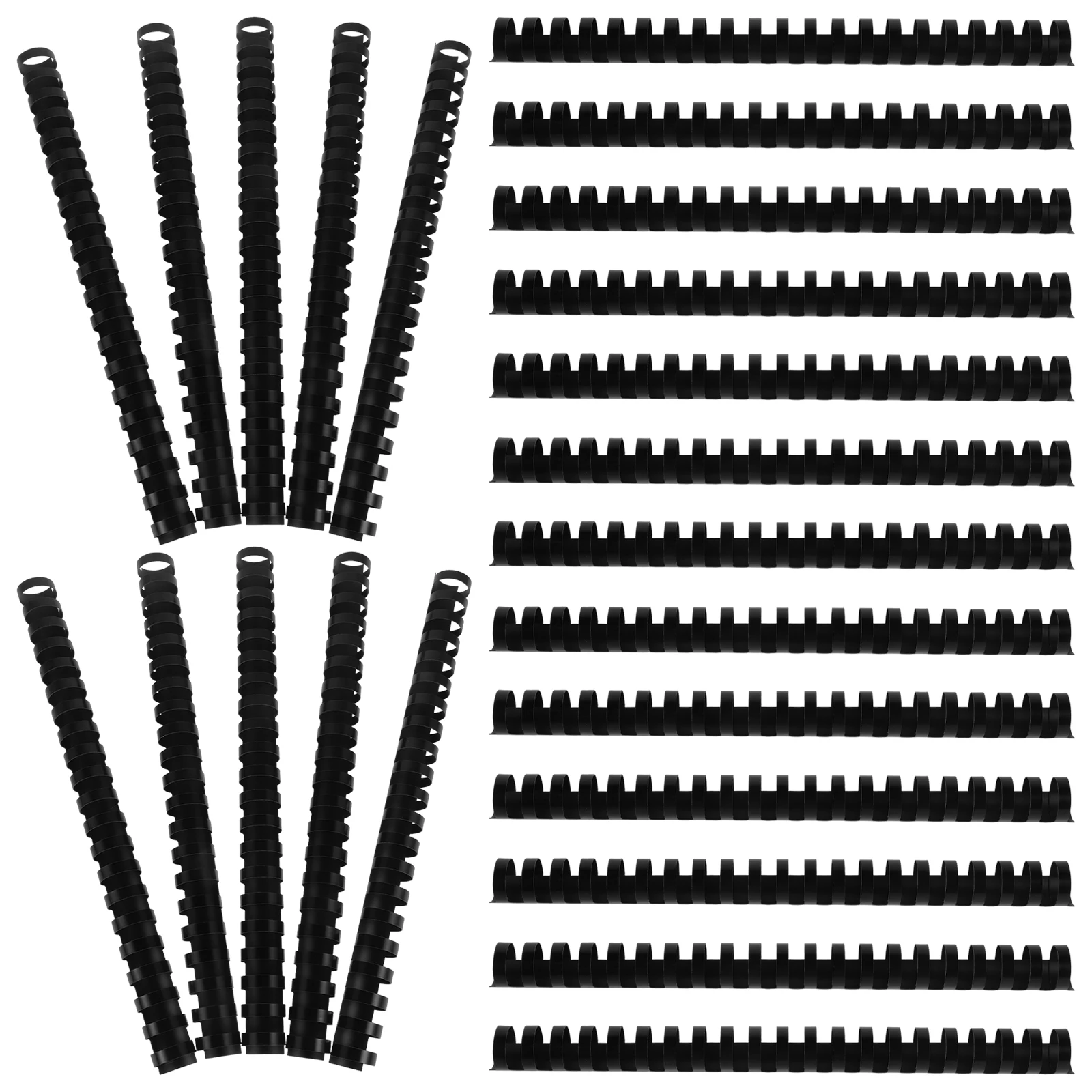 

21 Ring Plastic Combs Binding Documents Various Colors Sizes Professional Appearance Leaf Binder Rings Book Holder Photo Clip