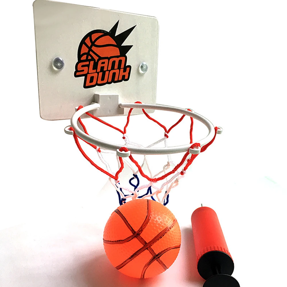 Mini Basketball Hoop Set Kids Sport Games with Ball and Inflatable Pump Basketball System Indoor Outdoor Play for Kids