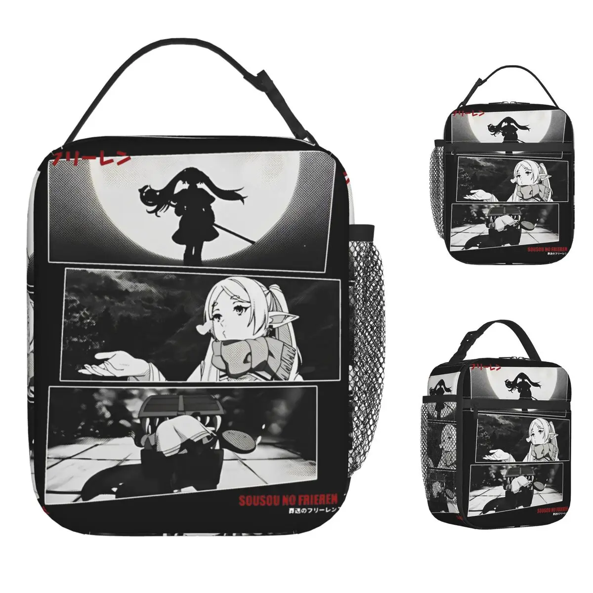 فريرين الخالد حقيبة الغداء نزهة علب الاغذية للرجال لطيف طباعة الحرارية حمل حقائب أكسفورد المحمولة معزول حقيبة للحفاظ على البرودة