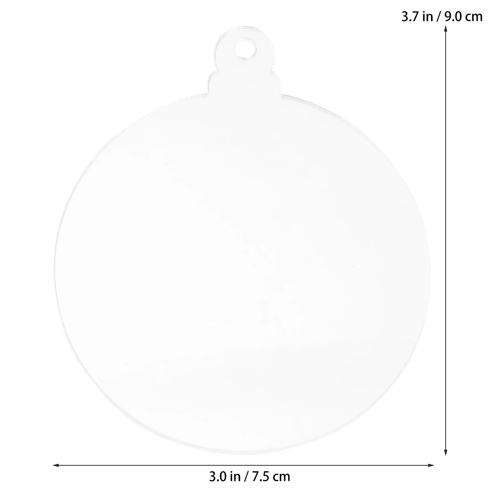

10 Pcs Christmas Tree Accessories Ornaments Decorations Xmas Pendant Blank Pendants Acrylic DIY for