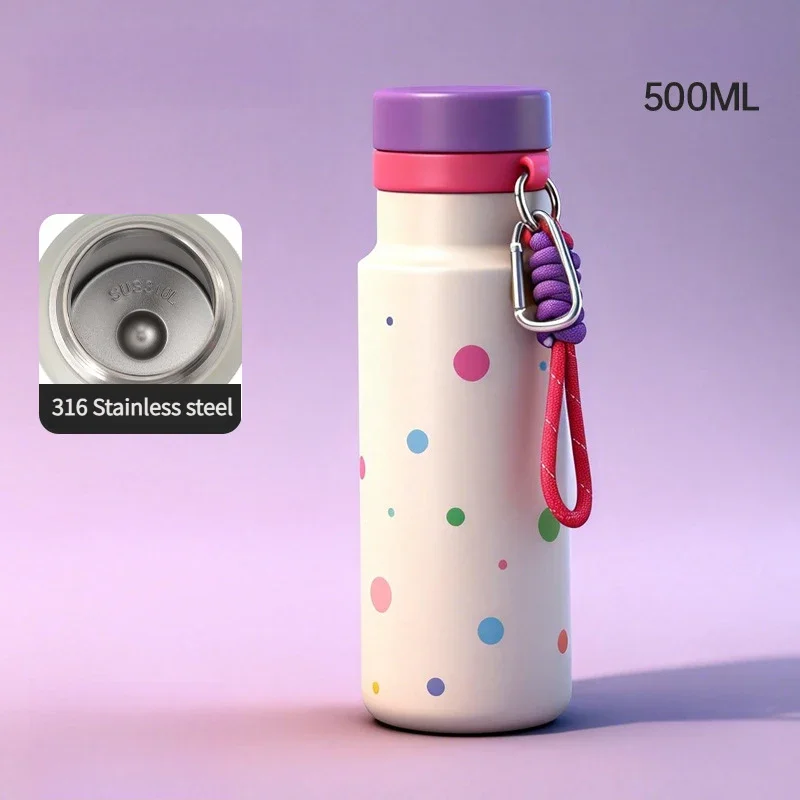 Mini Thermos Cup 220ml/350ml Pocket Cup Stainless Steel Thermal Coffee Mug Vacuum Flask Insulated Hot Water Bottle Kids Gift view 5